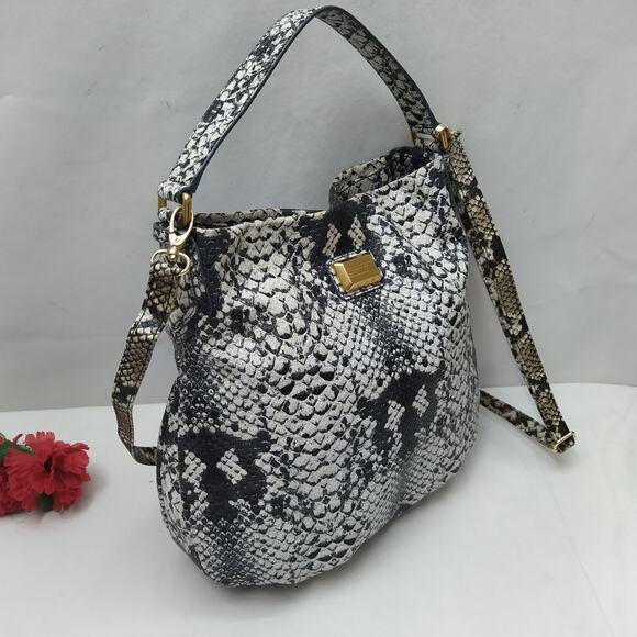 Marc By Marc Jacobs Hillier Snakeskin Embossed Shoulder Bag - Picture 4 of 16
